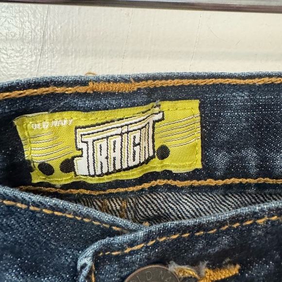 Old Navy Blue Straight Leg Jeans - Picture 3 of 7